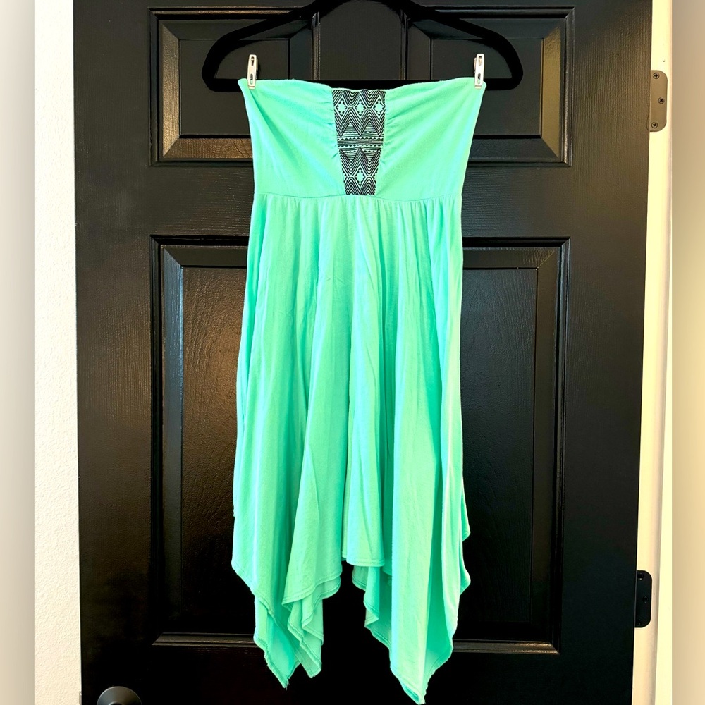 Mint Green Roxy Tube Top Sundress